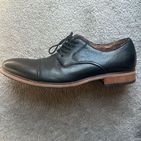 Men\'s Floresheim Francisco Cap-Toe Oxfords Black Leather Dress Shoes main image 11